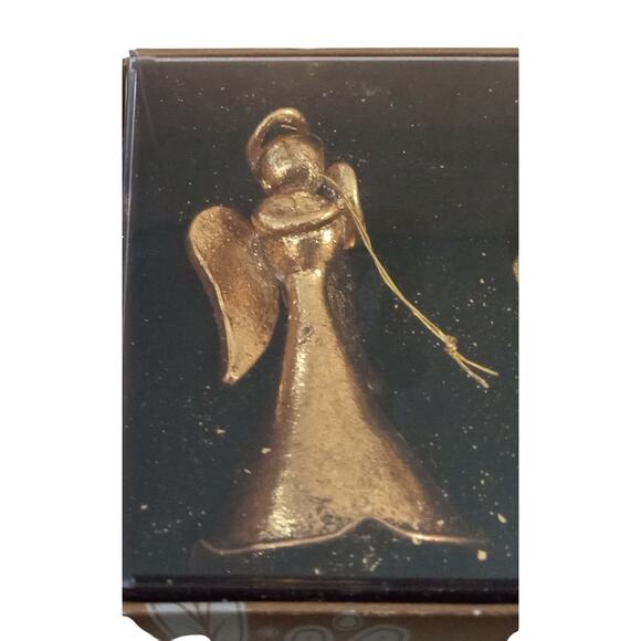 Pier 1 Imports Glass Angel Ornaments Set of 4 Gold Color - Picture 5 of 5